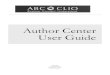 Author Center User Guide - ABC-CLIO...2 Introduction elcome to the user guide for the ABC-CLIO Author Center. The Author Center is a tool that was developed to streamline the exchange