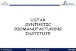 USTAR SYNTHETIC BIOMANUFACTURING INSTITUTE · 2013. 2. 12. · USTAR Synthetic Bioproducts Center . Driven by today’s environmental, health and economic challenges, the goal of