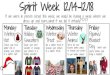 Spirit Week 12/14-12/18 - Richmond Public Schools...Wednesday Winter Treat (dress like a winter treat or change your picture to a winter treat) Friday: Pajama/ Blanket Day (wear your