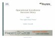 Operational Excellence SStSuccess Story ppt.pdfDe Clairefontaine #5 630 pli 400 pli PaperCon 2011 Page 1553. Production Overview before Reel speed Thickness g/m2 ft/min mils Laser