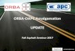 ORBA-OAPC Amalgamation UPDATE - ON Mike McLean - Amalgamation   ORBA OHMPA Vision Statement