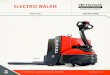 ELECTRIC WALKIE - Summit ToyotaLift · 2020. 2. 3. · TIRES 8HBW23 Type Drive Tire Rubber Load Wheels Polyurethane POWER SYSTEM 8HBW23 Battery V 24 Max. Amp Hr. Ah 330 Battery Connector