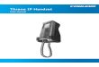 Thrane IP Handset - Expeditionstechnik Därr GmbH · This manual is a user manual for the Thrane IP Handset. The readers of the manual include anyone who is using or intends to use