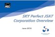 SKY Perfect JSAT Corporation Overview...JSAT Partners –GEO L band Mobile Services JSAT MOBILE Communications, joint venture with Inmarsat Solutions, Inc. Maritime Service “FleetBroadband”