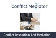 Conflict Resolution And Mediation