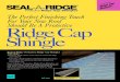 ProtectiveRidge Cap Shingles The Perfect Finishing Touch For … · 2019. 8. 26. · • Fiberglass asphalt design • (169 6 2/3" (169 mm) exposure • 36” Approx. 12" (305 mm)