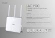 Archer C9 Datasheet 1.0－2 - TP-Link · 2018. 7. 24. · Package Contents · AC 1900 Wireless Dual Band Gigabit Router Archer C9 · 3 Detachable Antennas · Power Supply Unit ·