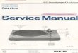 Service Manual 110-127-220-240V 50-60 Hz p-5W 0 33/45 WOW AND FLUTTER : 0.120/0 LOCK 22GPl.01 22 GF'4221r 0.5-3 gf 22 791 B12 Docu mentationTechnique Service Dokumentation Documentazione