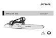 STIHL MS 260 - Alfasafealfasafe.no/wp-content/uploads/2012/04/usermanual.pdf · 2014. 4. 28. · 2. English. MS 260. Pictograms. All the pictograms attached to the machine are shown