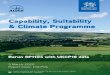 Capability, Suitability & Climate Programme · SP1104 the extended 5km climate data was used and the UKCP09 data rerun for the increased area. The Tables showing the percentage in