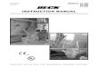 INSTRUCTION MANUAL - Beck Electric ActuatorsINTRODUCTION TO THE MANUAL This manual contains the information needed to install, operate, and maintain Beck Model Group 22 Electronic