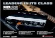 leading in its class - Steinberg€¦ · n 2 analog XLR/tRS combo inputs (Hi-Z switch on input 2 for electric guitar), 2 tRS line outputs n MIDI input and output n Headphones jack