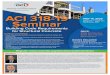 ACI 318-19 · 2020. 2. 5. · ACI 318-19 Seminar Building Code Requirements for Structural Concrete TOPICS COVERED • Newly included and updated provisions related to shotcrete design