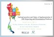 National practices and Status of implementation of SDG … · 2019. 9. 17. · SDG Roadmap for achieving SDG Targets. To expanding role of the NSO ... disseminate data and related