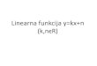 Linearna funkcija y=kx+n (k,nϵR) - Matematika BiHmatematika-bih.com/images/docs/Linearna Afina funkcija.pdfFunkciju oblika f(x)=kx+n (k,nϵR) nazivamo linearna funkcija. y=kx+n je