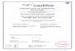 CERTIFICATE OF APPROVAL No CF 5261 · 2016. 4. 26. · No CF 5261 This is to certify that, in accordance with TS00 General Requirements for Certification of Fire Protection Products