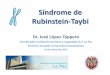 Síndrome de Rubinstein-Taybi 2015...Rinolalia abierta por IVP. Aumento de escape nasal por fallo cierre velar. M –K –L Disglosias palato-dentales S –C –F –D RR –y sinfones