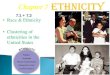 Chapter 7 Ethnicityadvancedglobalcultureslphs.weebly.com/uploads/3/7/...Chapter 7 Ethnicity 7.1 + 7.2 •Race & Ethnicity •Clustering of ethnicities in the United States Cultural