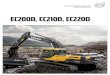 Volvo Construction Equipment - EC200D, EC210D, EC220D...teCHnICaL SPeCIFICatIOnS eC200D eC210D eC220D Operating weight 19,800 – 20,300 kg 18,100 – 22,800 kg 20,900 – 24,400 kg