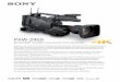 PXW-Z450The heart of the PXW-Z450 is Sony’s innovative 2/3-inch Exmor R™ CMOS sensor, which delivers stunning images in 4K and HD. The B4 lens mount enables you to use existing