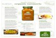 Simply Organic’s organic turmeric - Frontier CoOpcrc.frontiercoop.com/french_english/sellsheets/SO-SS... · 2015. 8. 12. · ginger family. global staple Besides being a key ingredient