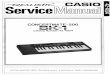 Casio SK-1 / Realistic Concertmate 500 Service Manual · 2018. 4. 15. · MIC Amp. circuit 10K o BGND 100 CPU Vin MSM6283-01GS LSI 1 V ADC BGND(OV) VLI Figure 4. Sample Sound Input
