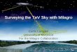Surveying the TeV Sky with MilagroLarge Aperture/High Duty Cycle Milagro, Tibet, ARGO, HAWC? Low Energy Threshold EGRET/GLAST Large Effective Area Excellent Background Rejection (>99%)