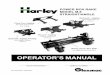 OPERATOR’S MANUAL · 2015. 4. 3. · PN-P970646 (08/2001) 3 GLENMAC, INC. and your authorized Harley Dealer want you to be completely satisfied with your investment. Sometimes,