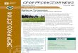 CROP PRODUCTION NEWS€¦ · process. Seemingly unimportant details, such as crop protection chemicals applied (even in previous growing seasons), crop rotation, weather conditions,