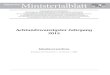 Allgemeines Ministerialblatt – Jahresinhaltsverzeichnis 2015 … · 2015. 12. 21. · II Allgemeines Ministerialblatt A. Zeitliche Übersicht 2014 Bayerisches Staatsministerium