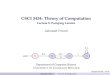 CSCI 3434: Theory of Computation - Bitbucket · 2021. 4. 26. · Ashutosh Trivedi – 1 of 14 CSCI 3434: Theory of Computation Lecture 5: Pumping Lemma Ashutosh Trivedi start s 1