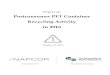 Postconsumer PET Container Recycling Activity in 2016€¦ · PET bottles collected for recycling in the United States and sold to recycling markets in 2016 was 1,753 million pounds