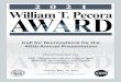 PECORA1 - Amazon Web Services · 2021. 2. 10. · The William T. Pecora Award is presented annually to individuals or teams using satellite or aerial remote sensing that make outstanding