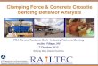Clamping Force & Concrete Crosstie Bending Behavior …...Clamping Force and Concrete Crosstie Bending Behavior Analysis Slide 24 • Clamping force can be represented by two orthogonal
