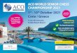 ACO WORLD SENIOR CHESS CHAMPIONSHIP 2021 1st ......16:00 Grandmaster lecture 18:00 Team blitz event Schedule for the 2021 ACO World Senior Chess Championship Tuesday 5.10 10:00 Round