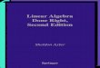 Linear Algebra Done Right, Second Edition - UFPEjrsl/Books/Linear Algebra Done Right... · 2011. 6. 3. · Linear Algebra Done Right, Second Edition Sheldon Axler Springer. Contents