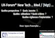 UX-Forum® New Tech .. Med / (Mgt) - Cercle Entreprises et ......Atelier Conférence AINF à Preventica Lyon Cercle Entreprises et Santé –Préventica International Maroc 2018–Ingénierie