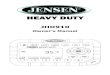 JHD910 EN...JHD910 1 INTRODUCTION Thank You! Thank you for choosing a Jensen product. We hope you will find the instructions in this owner’s manual clear and easy to follow. If you