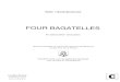 FOUR BAGATELLES - Wim Henderickx 2014. 9. 9.¢  WIM HENDERICKX FOUR BAGATELLES for percussion and piano