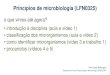 Princípios de microbiologia (LFN0325) · 2020. 9. 23. · Princípios de microbiologia (LFN0325) o que veremos? microrganismos eucariotos (aula 4) capítulo 2 Microbiologia de Brock