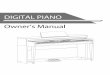 DIGITAL PIANO Owner’s Manualimages.myfrenex.com/dataweb/K040K/Allegati/MANUALI/[ENG... · 2021. 7. 18. · Piano. Then plug the power cable to an AC power outlet. Now you can turn