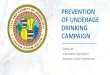 PREVENTION OF UNDERAGE DRINKING CAMPAIGN · 2019. 10. 9. · PREVENTION OF UNDERAGE DRINKING CAMPAIGN –Public Service Announcement Goal: Honolulu Liquor Commission creates Summer