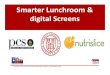 Smarter Lunchroom & digital Screens - School Nutrition · 2016. 7. 15. · From the perspective of the Director…. 1.It’s always great to get students involved in eating morehealthy