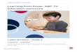 ABC TV Education resources - lower primary - week 3 · Web view6ABC TV Education resources – lower primary – week 3 Learning from home: ABC TV Education resources Lower primary