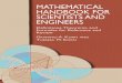 Mathematical handbook for scientists and engineers: definitions, theorems, and formulas for reference and review