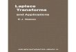Laplace transforms and applications