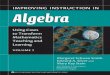 Improving Instruction in Algebra