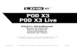 POD X3 & POD X3 LIVE PILOT'S HANDBOOK