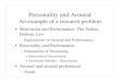 Personality and Arousal - The Personality Project