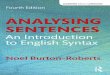 Analysing sentences: an introduction to English syntax